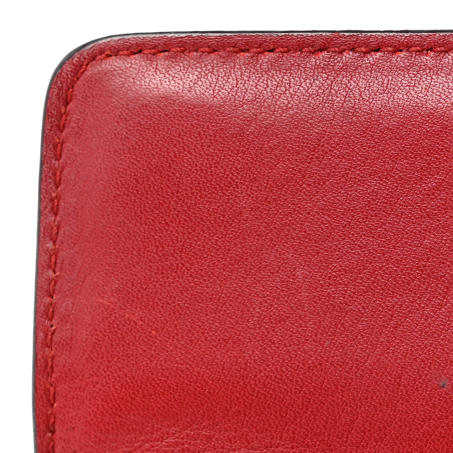 Calfskin Studded Small Padlock Shoulder Bag Hibiscus Red
