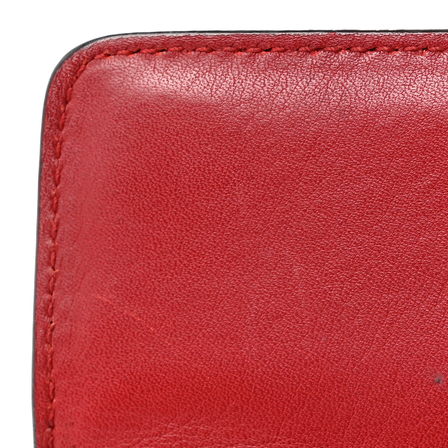 Gucci Calfskin Studded Small Padlock Shoulder Bag Hibiscus Red 11 of 14