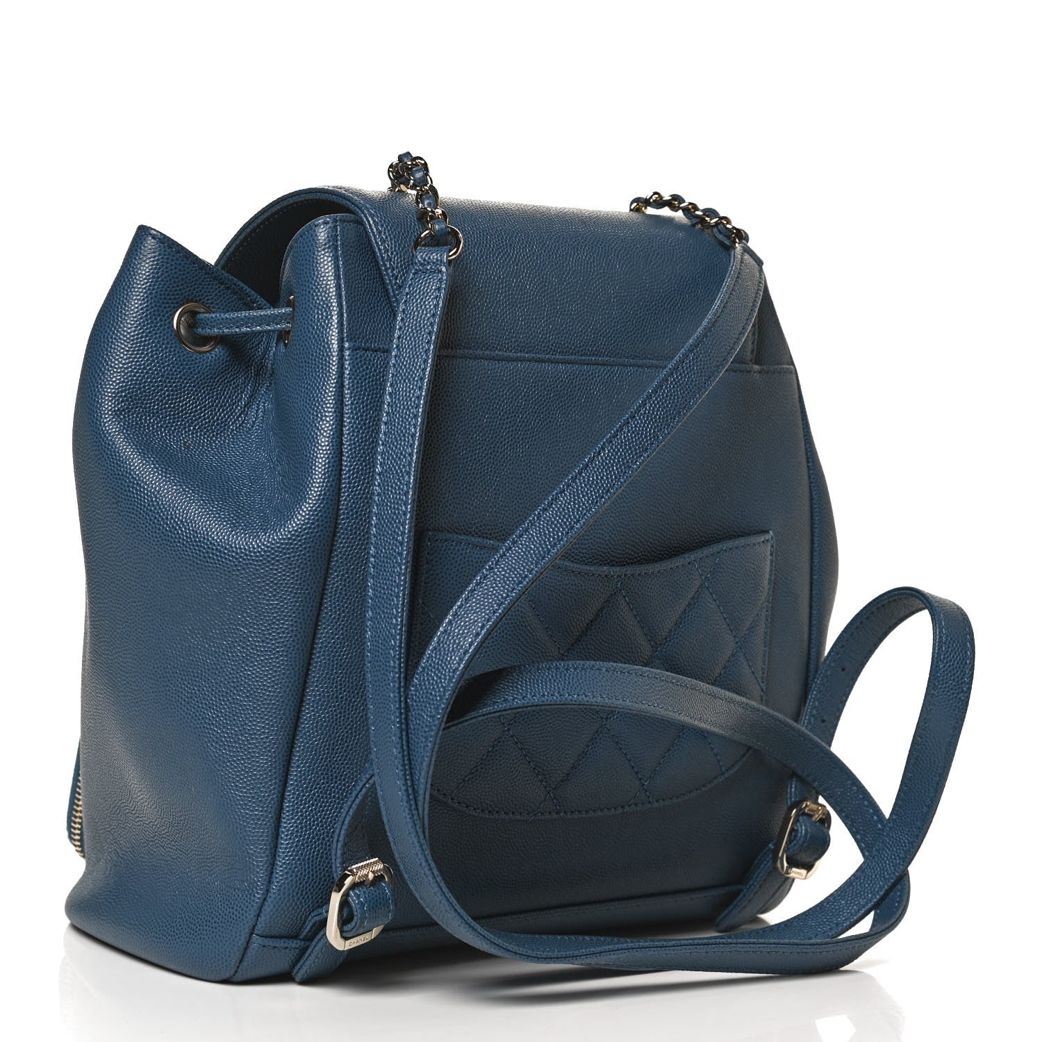 Chanel Caviar Quilted Business Affinity Backpack Blue 2 of 11