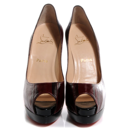 Christian Louboutin Eel Skin Altadama 140 Pumps 39 Red Vinaccia 2 of 6