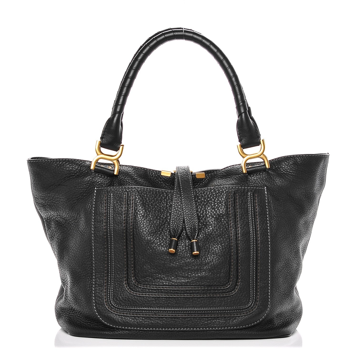 Chloe Calfskin Large New Marcie Tote Black 1 of 8