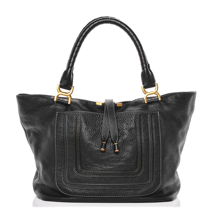 Chloe Calfskin Large New Marcie Tote Black 1 of 8