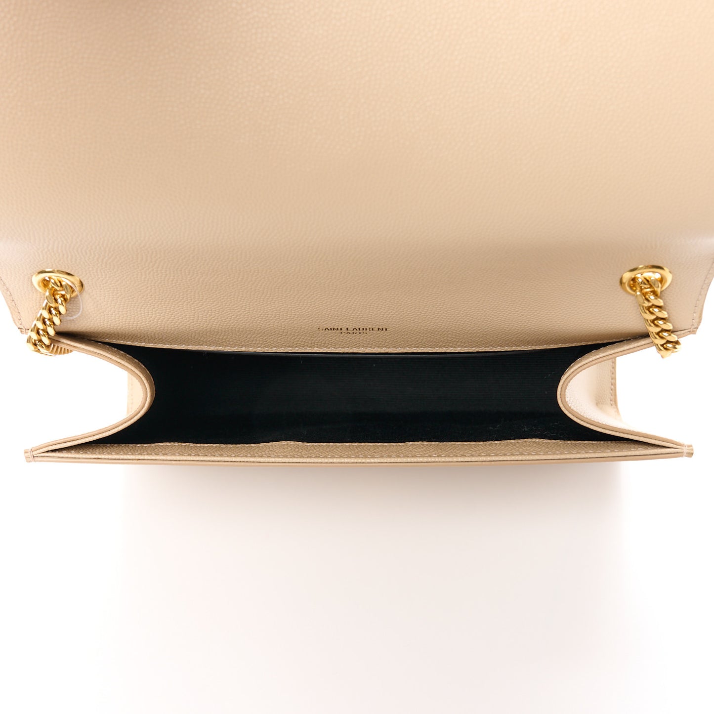Grain De Poudre Medium Monogram Kate Satchel Dark Beige