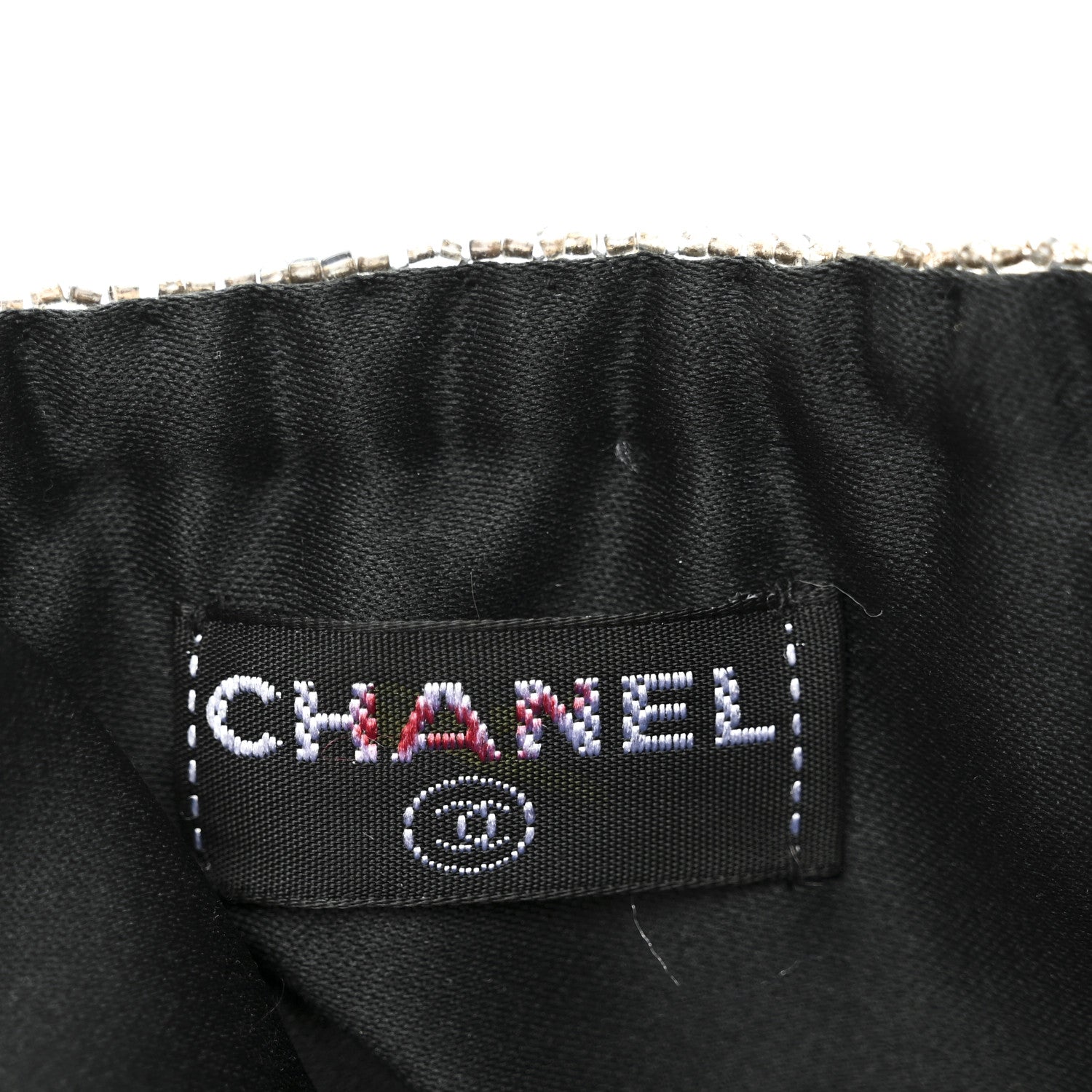 Chanel Satin Sequin Mini Tote Blue 6 of 11