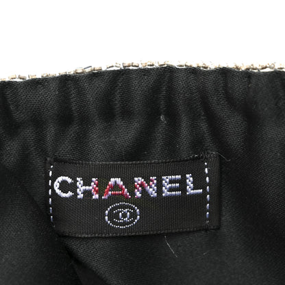 Chanel Satin Sequin Mini Tote Blue 6 of 11