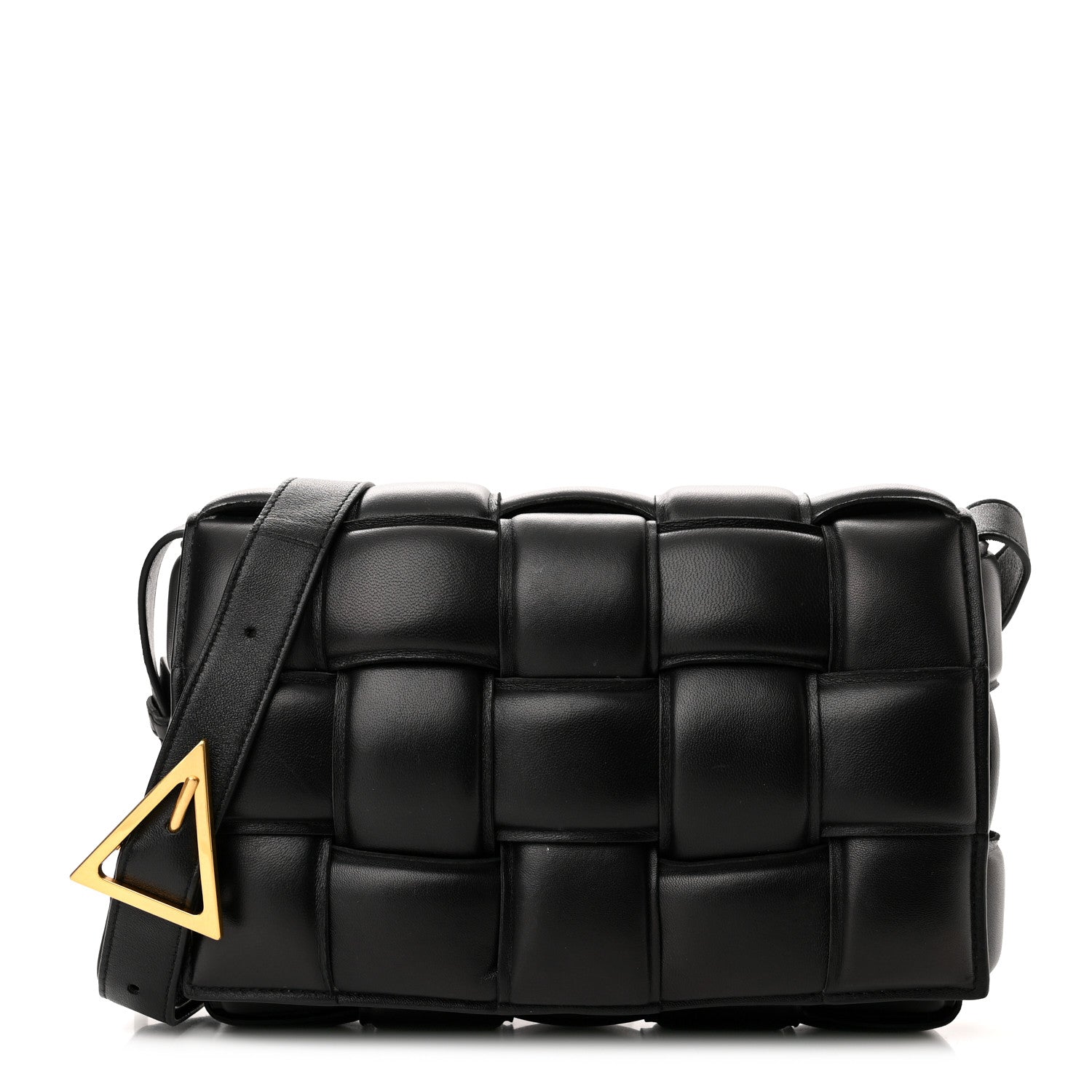 Bottega Veneta Nappa Maxi Intreccio Padded Cassette Crossbody Bag Black 1 of 10