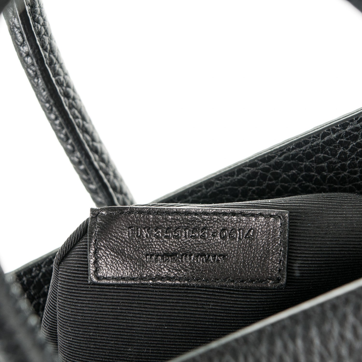 Saint Laurent Grained Calfskin Small Sac De Jour Black 7 of 7