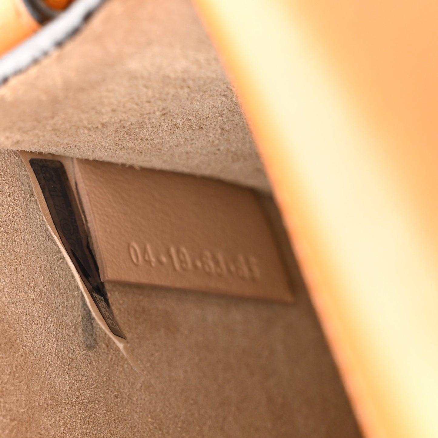 Calfskin Suede Small Nile Bracelet Bag Autumnal Brown