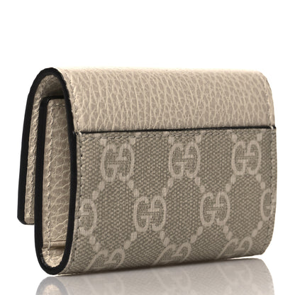Gucci Dollar Calfskin GG Supreme Monogram GG Marmont 6 Key Holder Case Mystic White Beige 3 of 8
