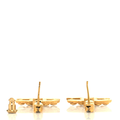 Chanel Crystal CC Dangle Earrings Gold 3 of 4