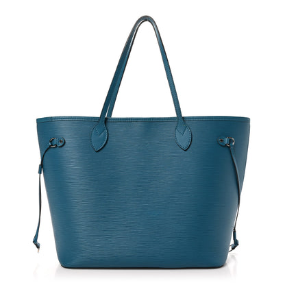Louis Vuitton Epi Neverfull MM Cyan 1 of 15