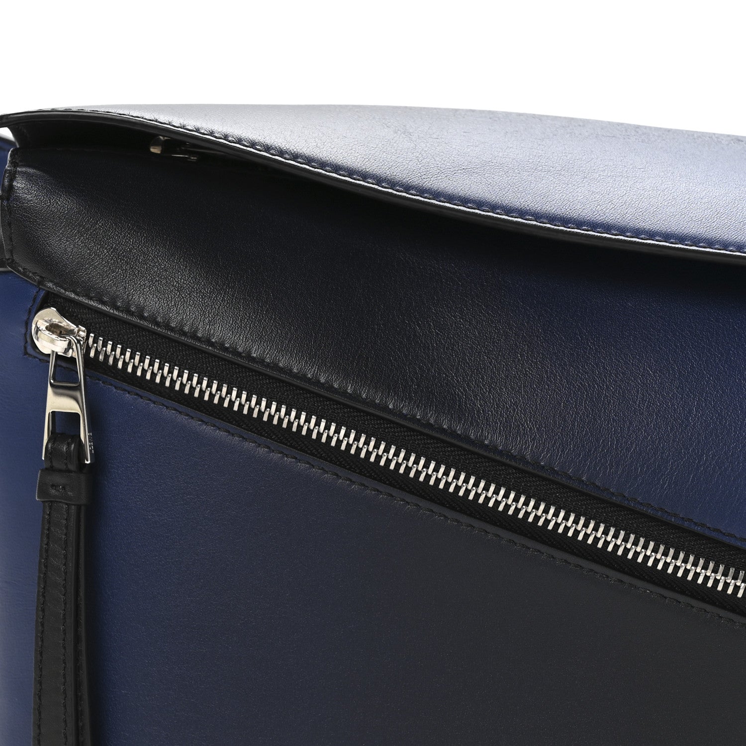 Loewe Calfskin Small Puzzle Bumbag Black Blue 7 of 10