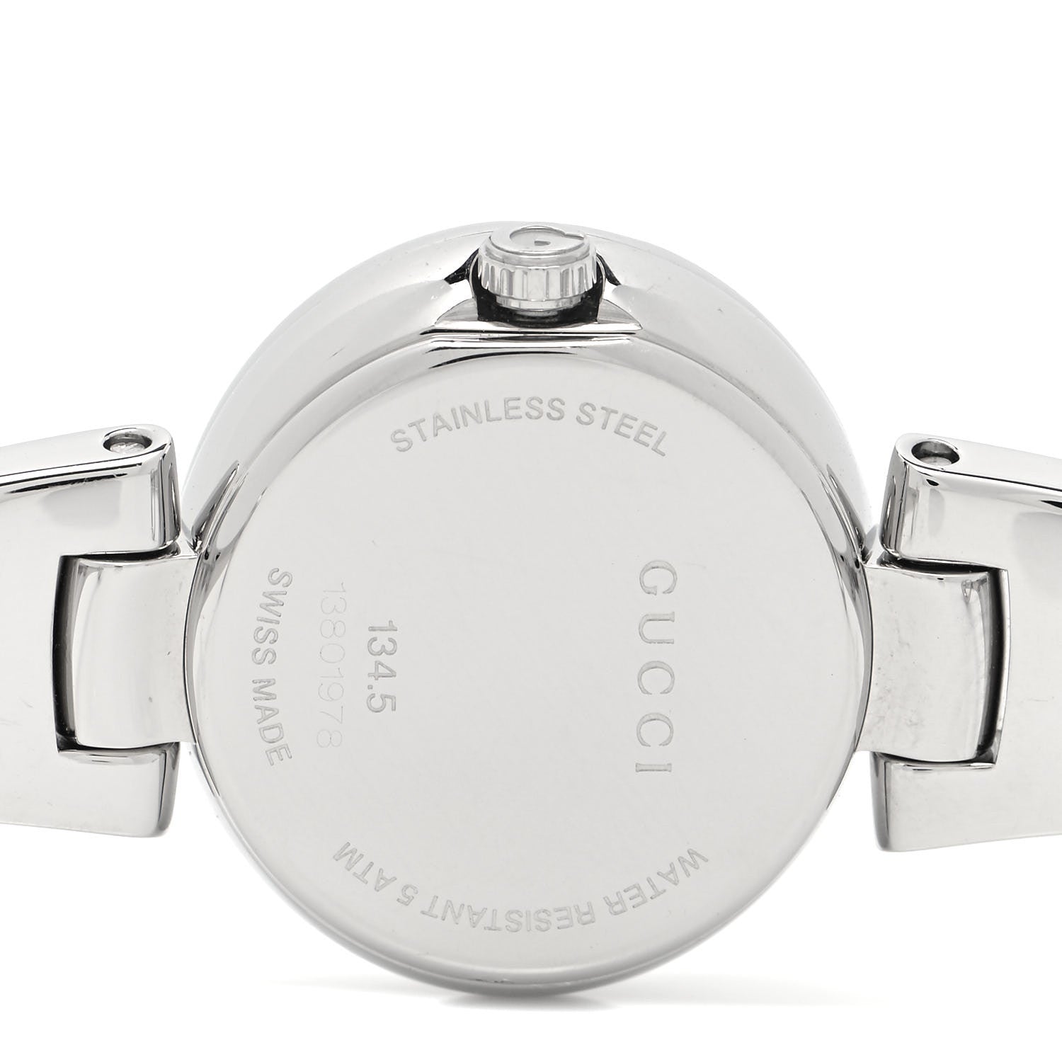 Gucci Stainless Steel Diamond Mother of Pearl 27mm Guccissima Quartz Watch 4 of 5