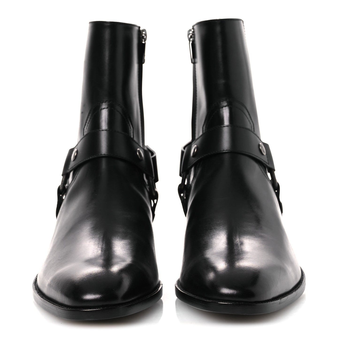 Calfskin Mens Wyatt Marrakesh Harness Ankle Boots 40 Black