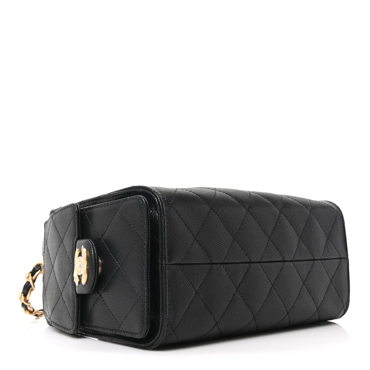 Caviar Quilted Mini Chanel 25 Handbag Black