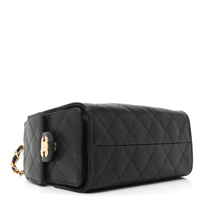 Chanel Caviar Quilted Mini Chanel 25 Handbag Black 4 of 11
