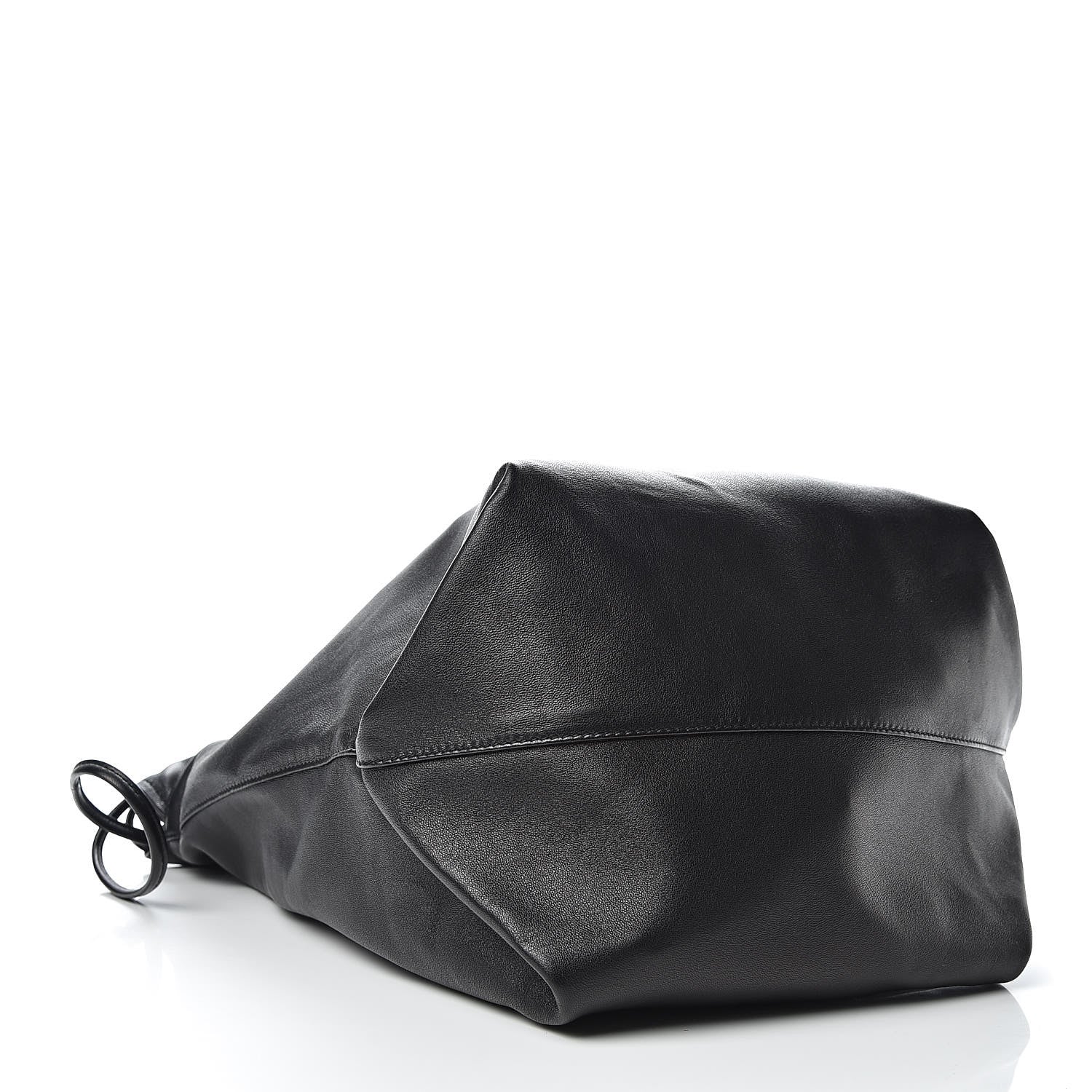 Saint Laurent Lambskin Teddy Drawstring Bag Black 4 of 10