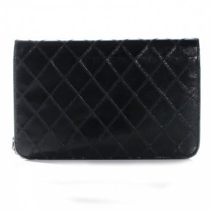 Chanel Calfskin Diamond Stitch Wallet On Chain WOC Black 3 of 8