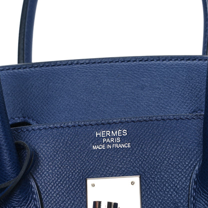 Hermes Epsom Birkin 35 Bleu Saphir 6 of 11