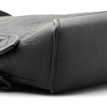 Louis Vuitton Calfskin Shadow Monogram Duo Slingbag Black 9 of 10
