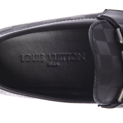 Louis Vuitton Damier Infini Mens Hockenheim Moccasin Loafers 7.5 Onyx 7 of 7