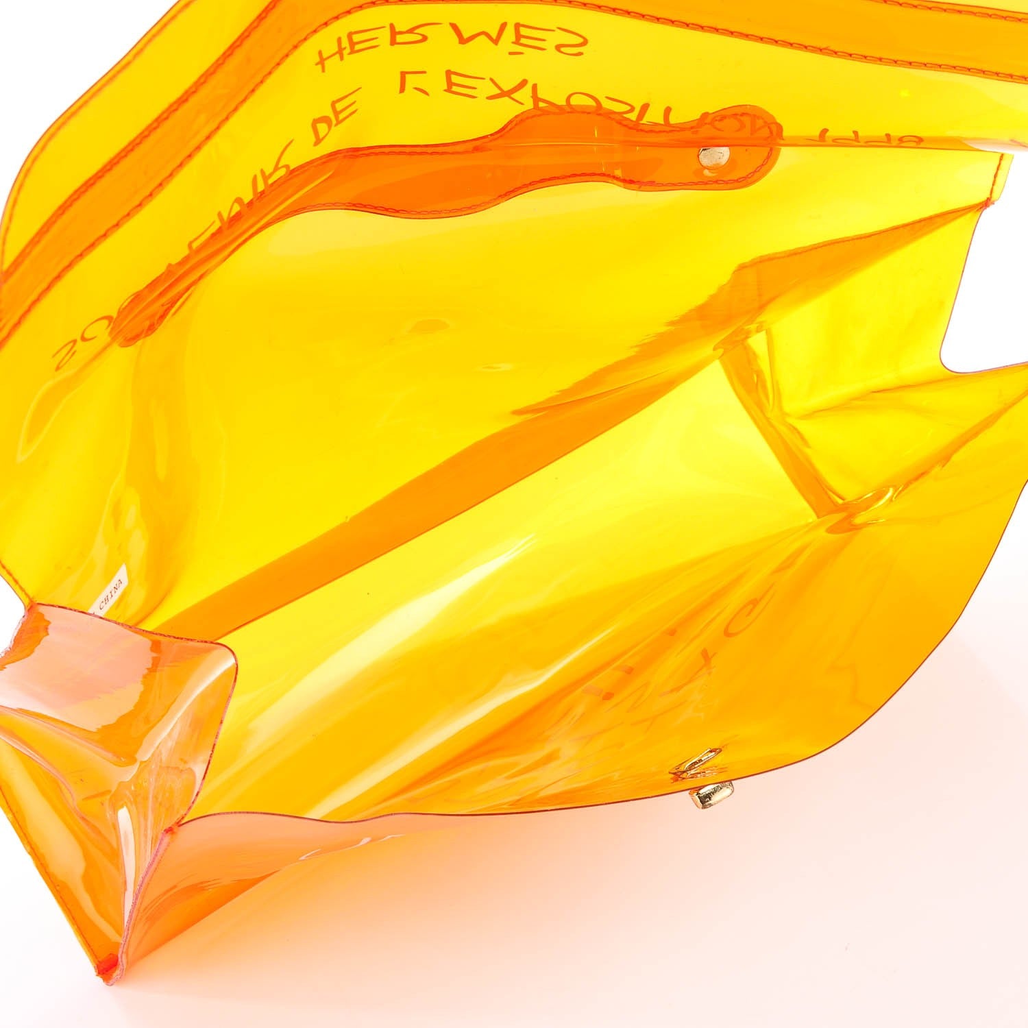 Hermes Vinyl Souvenir De L'Exposition Kelly Orange 5 of 8