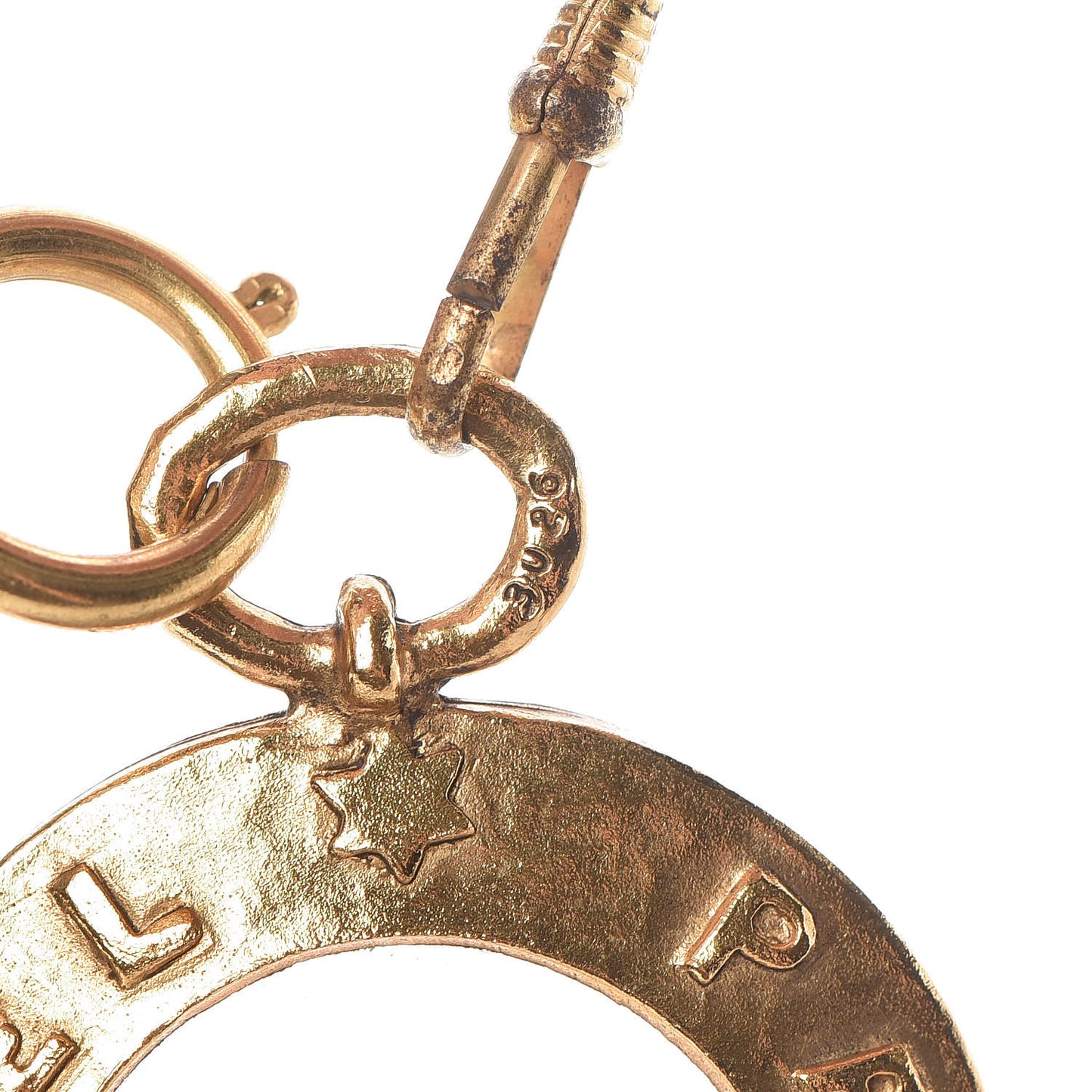 Pearl Loupe Magnifying Glass Necklace Gold