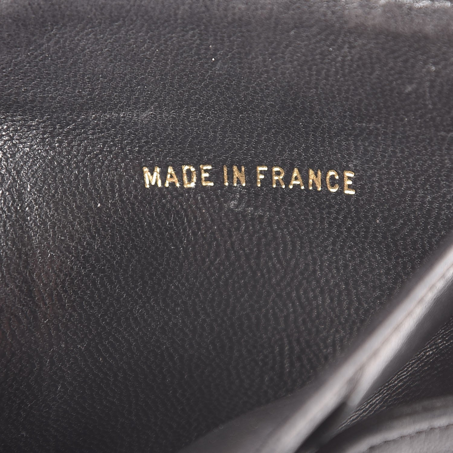 Chanel Lambskin Timeless CC Compact French Wallet Black 7 of 11