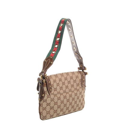 Gucci Monogram Studded Pelham Borchie Flap Bag Brown 3 of 7