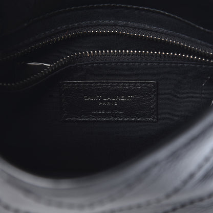 Saint Laurent Crinkled Calfskin Matelasse Monogram Niki Chain Wallet Black 6 of 10