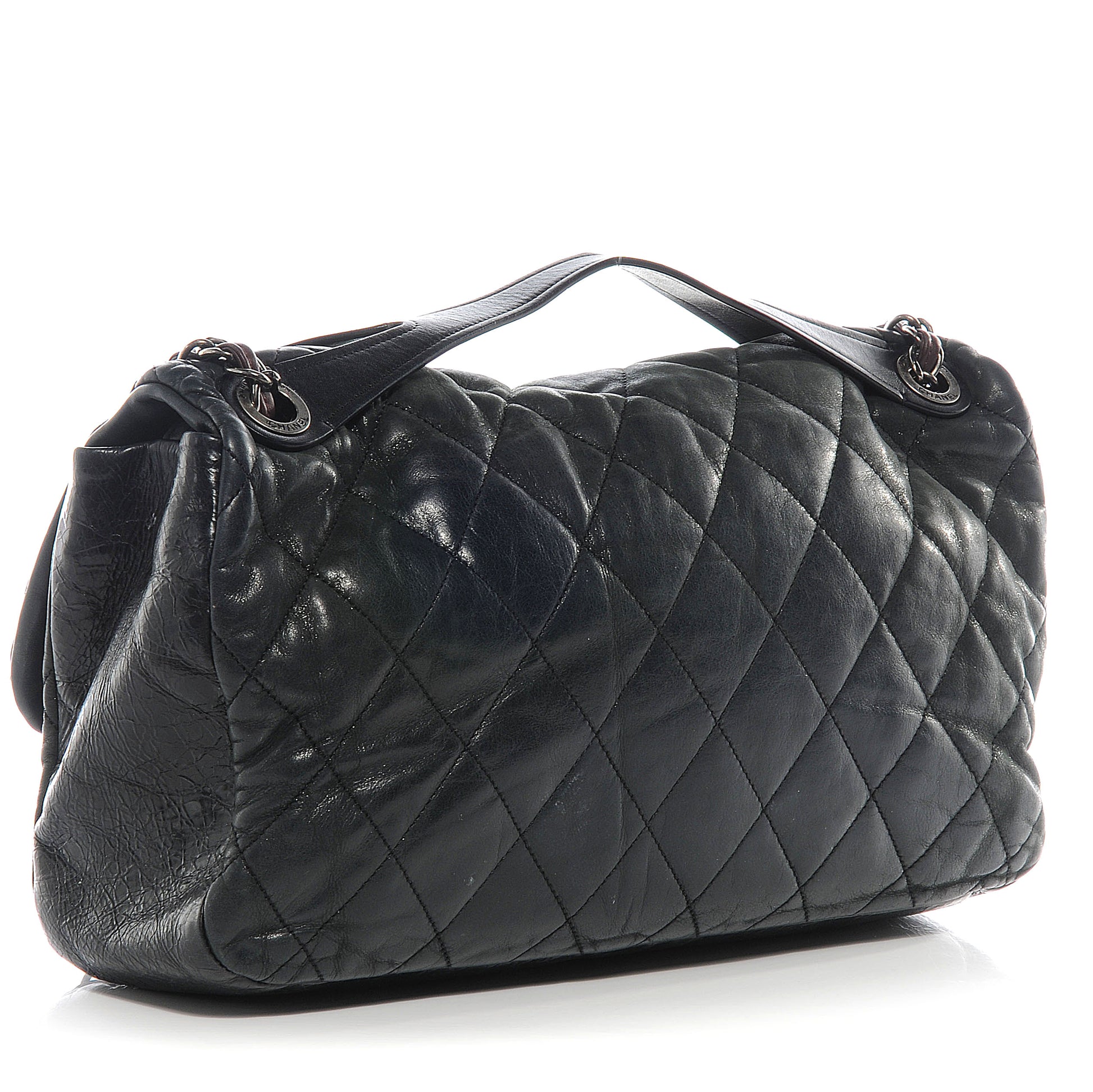 Chanel Iridescent Calfskin In The Mix Jumbo Flap Black 4 of 7
