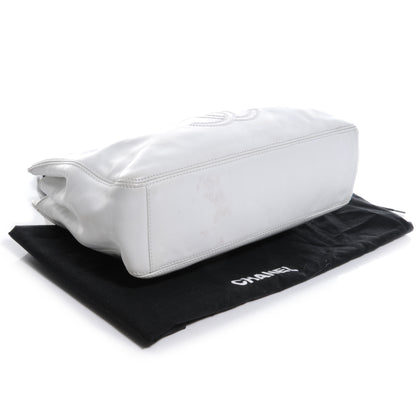 Chanel Lambskin CC Handle Tote White 4 of 9