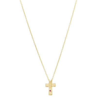 Roberto Coin 18K Yellow Gold Cross Pendant Necklace 2 of 6