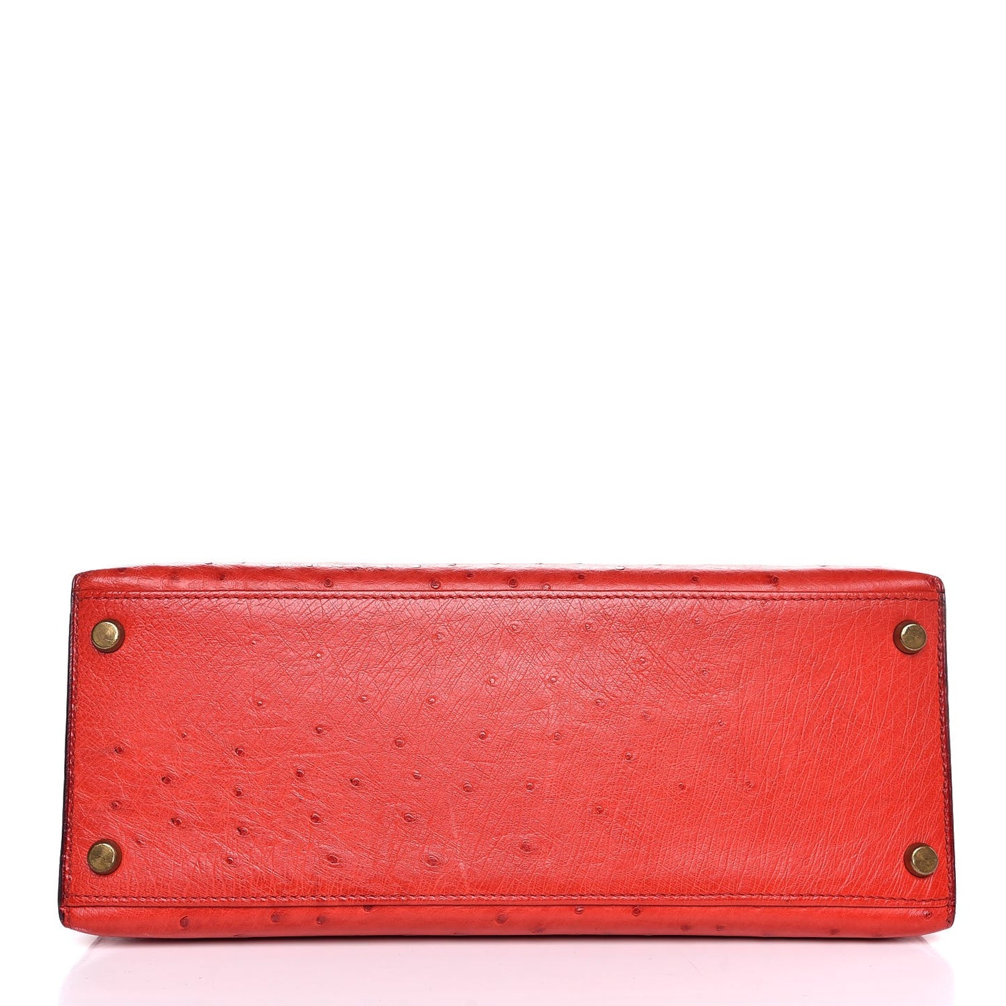 Ostrich Kelly Sellier 28 Rouge Vif
