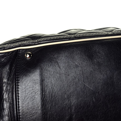 Chanel Lambskin Quilted East West Accordion Flap Black 10 of 10