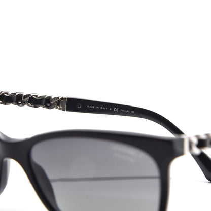 Chanel Cat Eye Chain Polarized Sunglasses 5260-Q Black 6 of 9