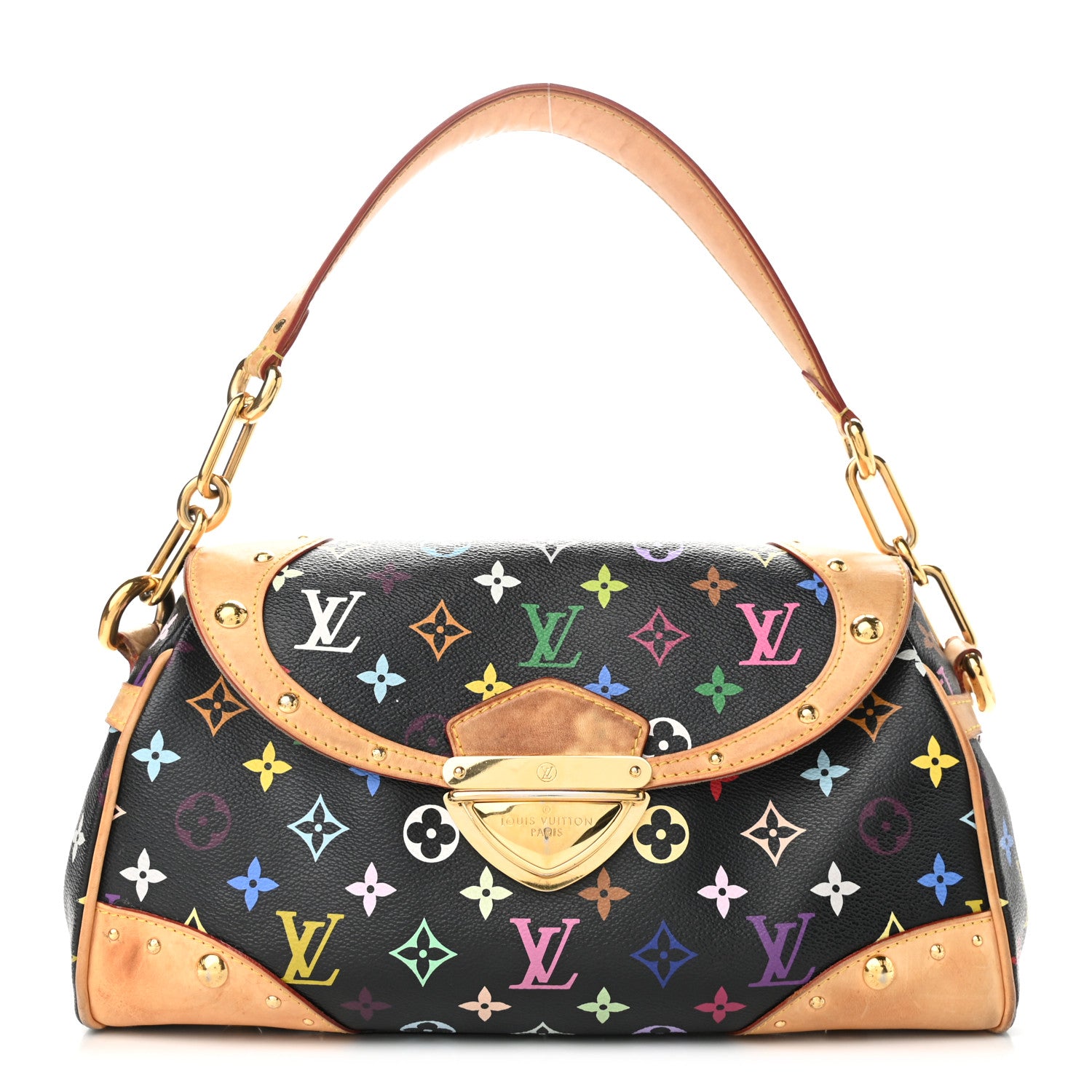 Louis Vuitton Monogram Multicolor Beverly MM Black 1 of 10