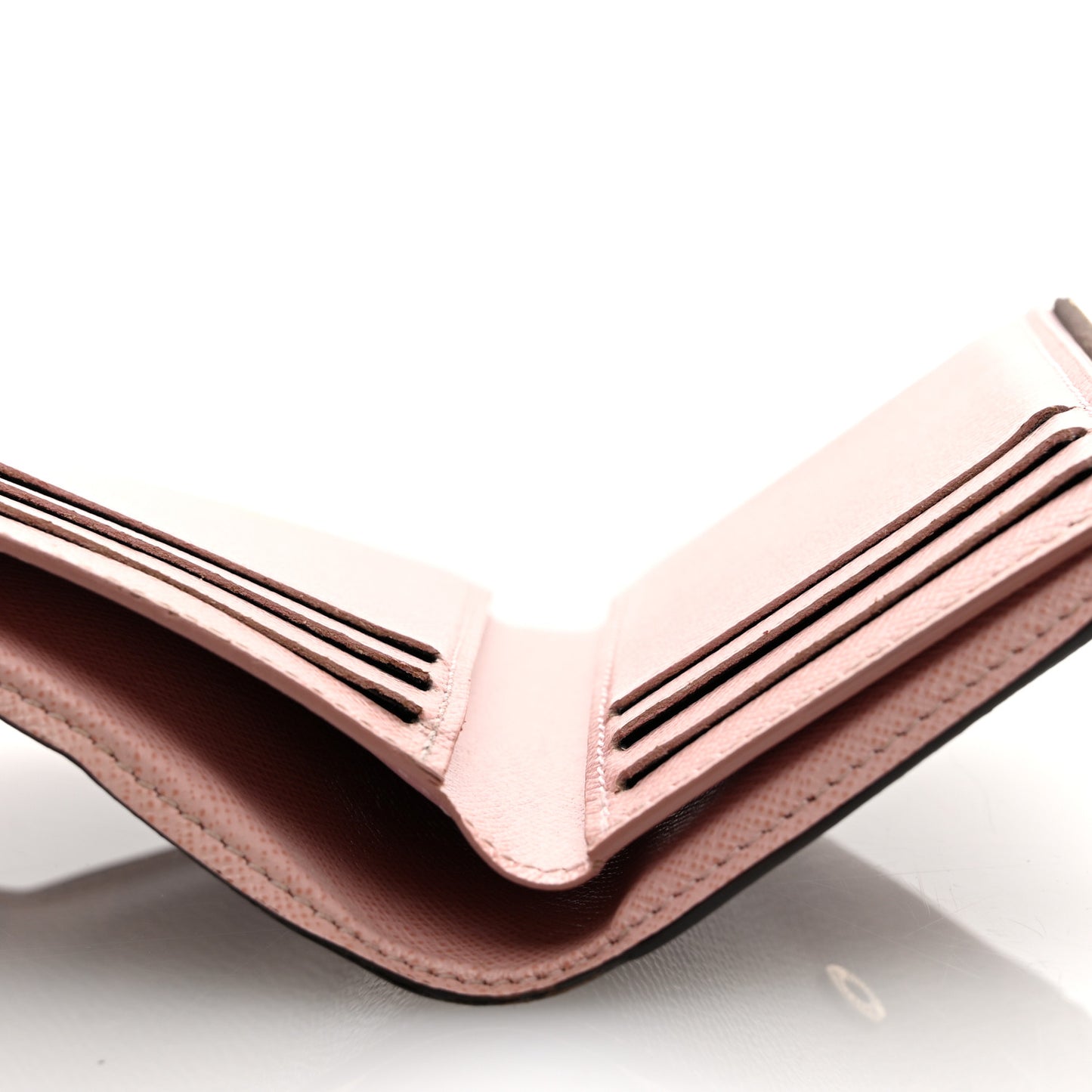 Damier Ebene Victorine Wallet Rose Ballerine