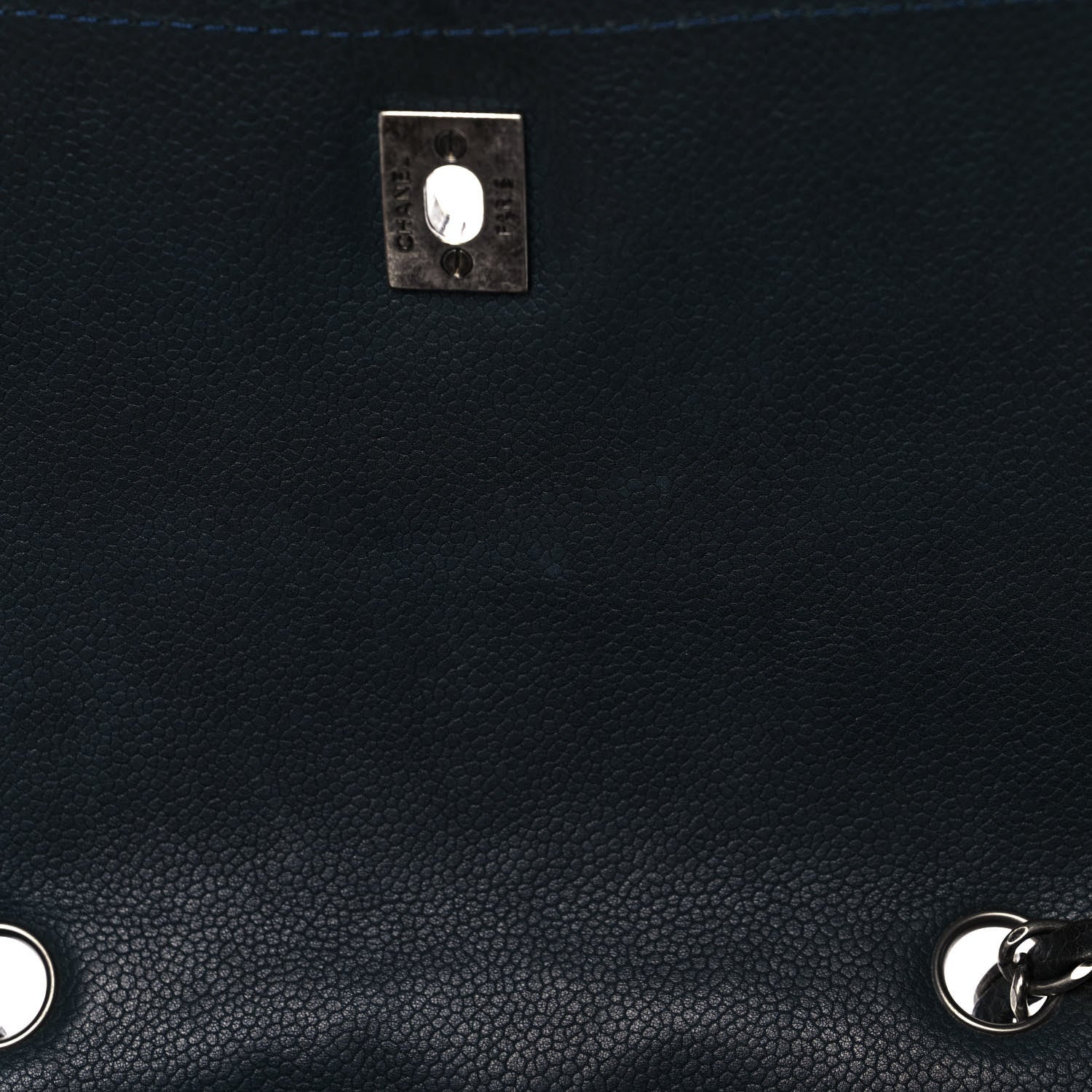 Chanel Caviar Quilted Flap With Chain Blue 9 of 11
