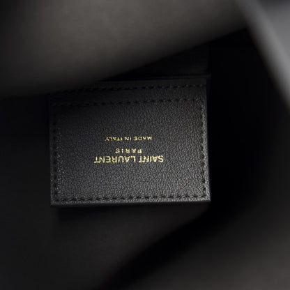 Saint Laurent Calfskin Toy Shopping Tote Dark Anthracite 9 of 11