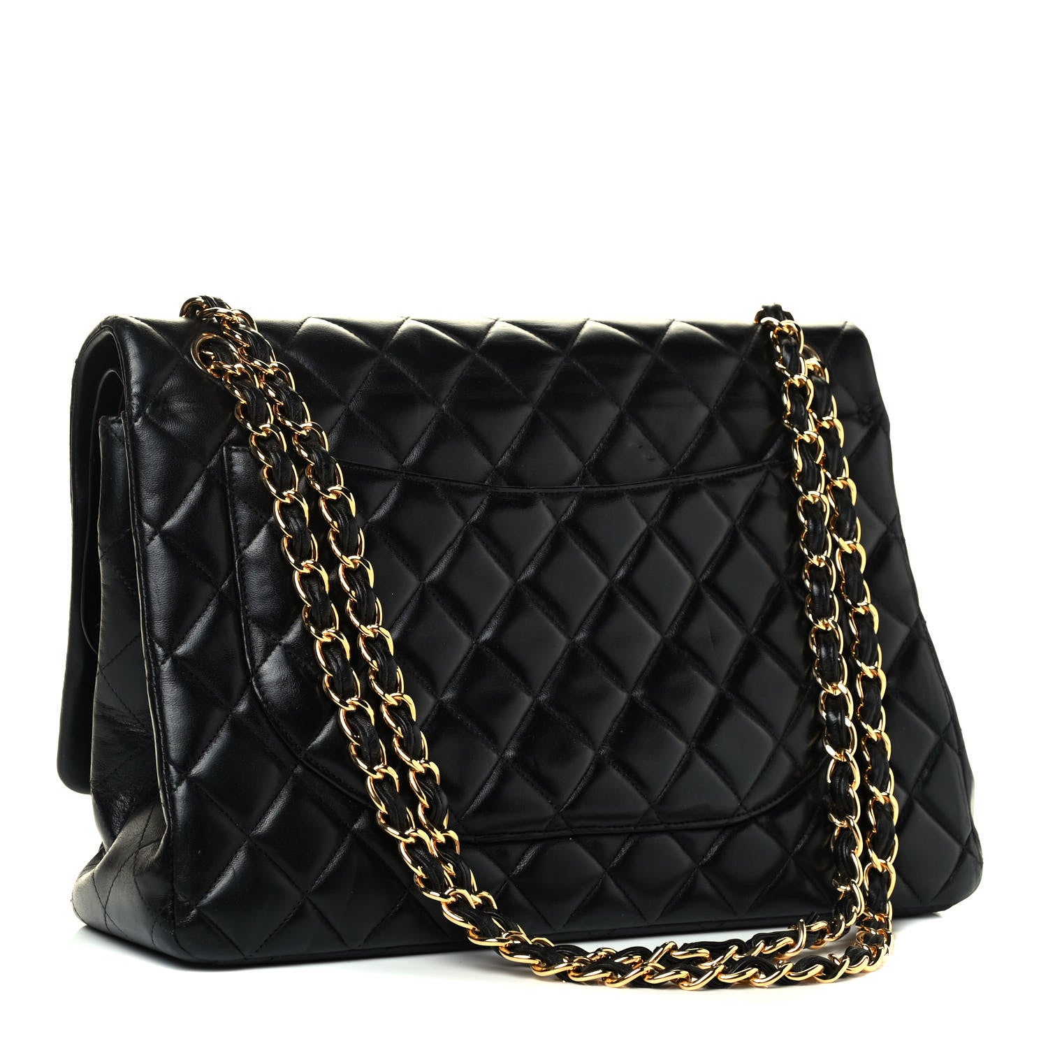 Chanel Lambskin Quilted Maxi Double Flap Black 2 of 4