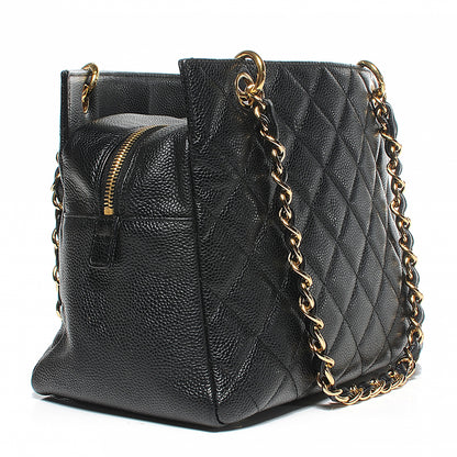 Chanel Caviar Quilted Petit Timeless Tote PTT Black 6 of 10