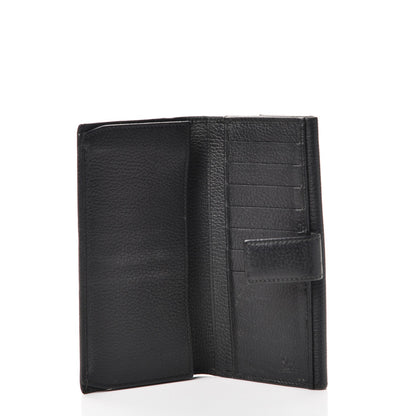 Gucci Dollar Calfskin Punch Continental Flap Wallet Black 5 of 8
