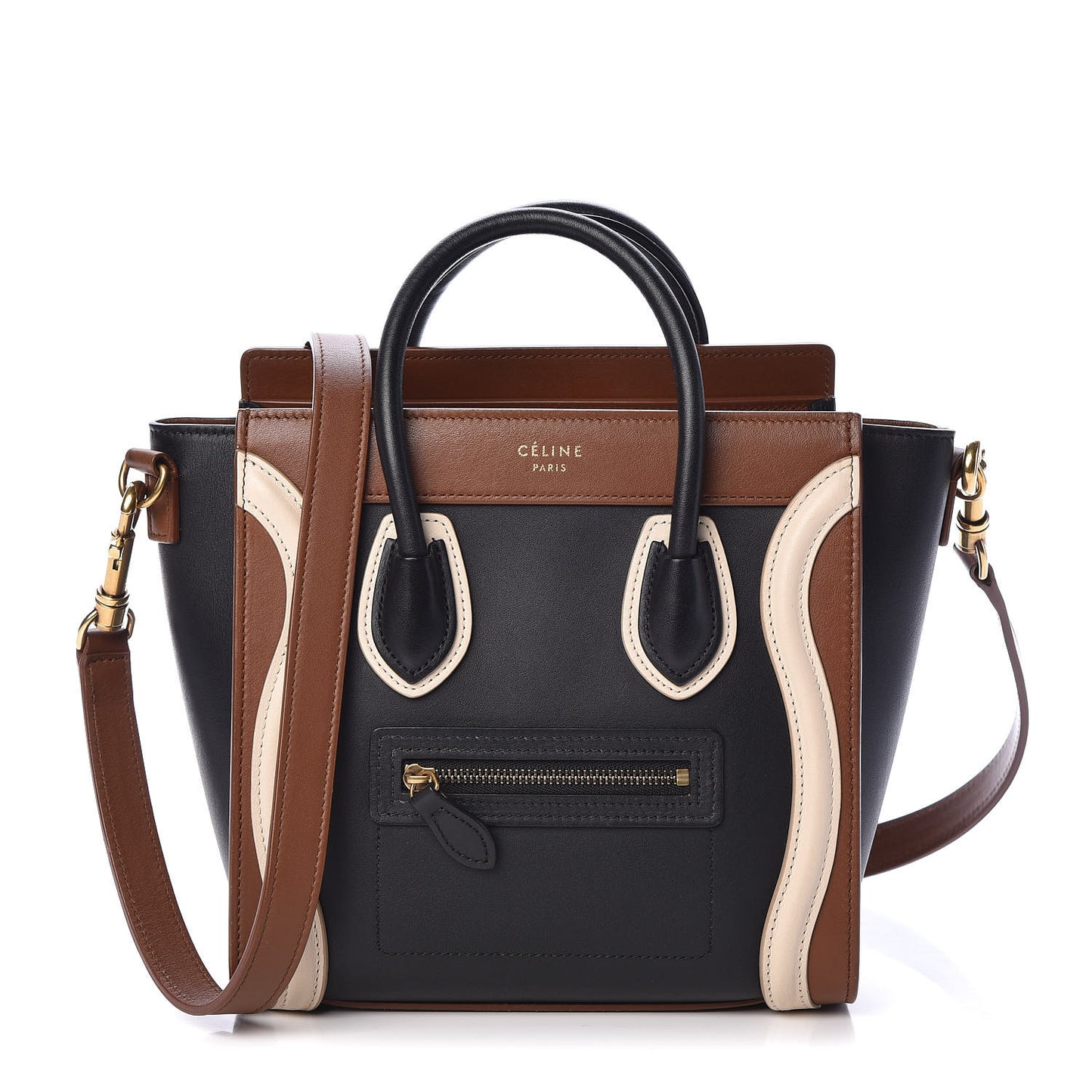 Satin Calfskin Nano Tri-Color Luggage