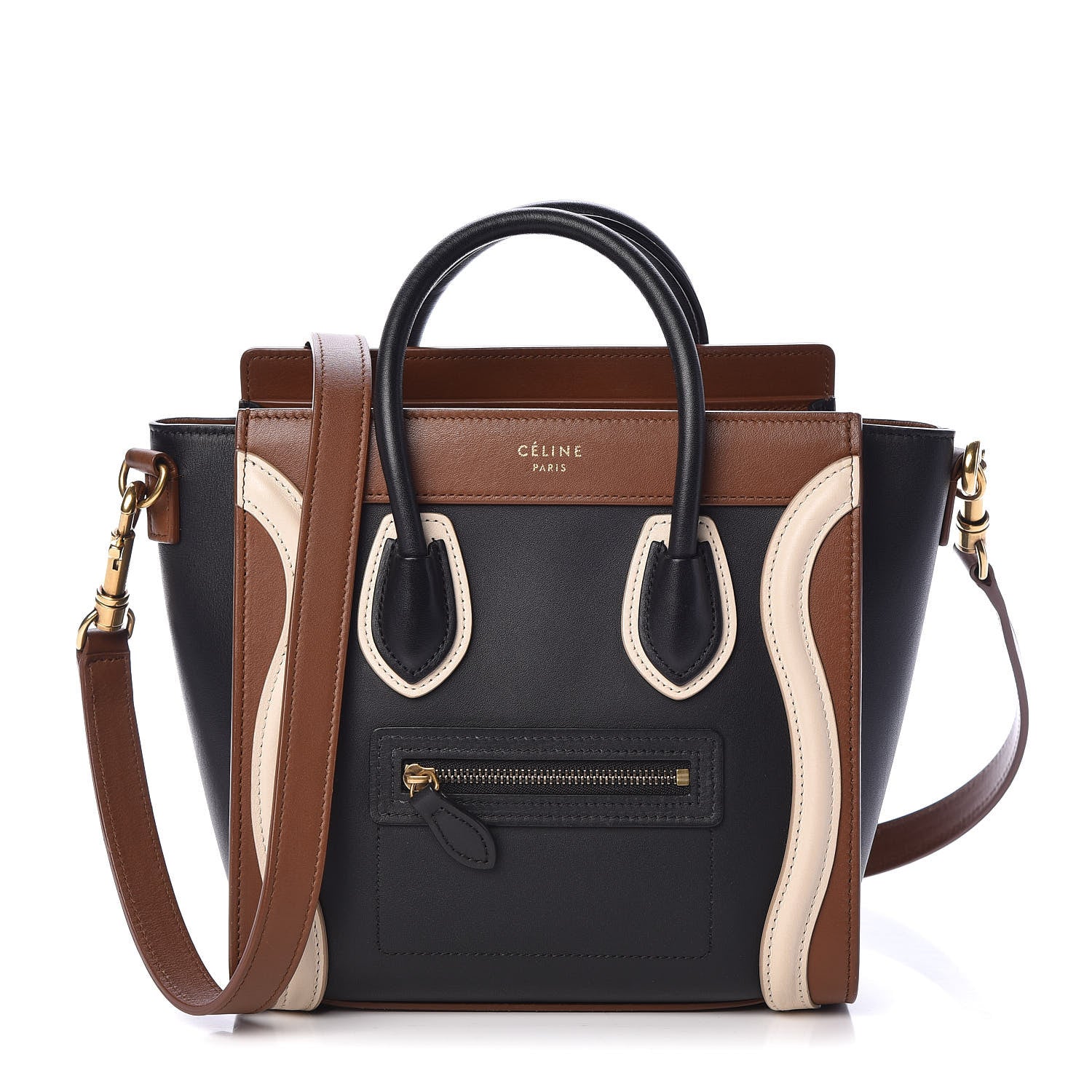 Celine Satin Calfskin Nano Tri-Color Luggage 1 of 9