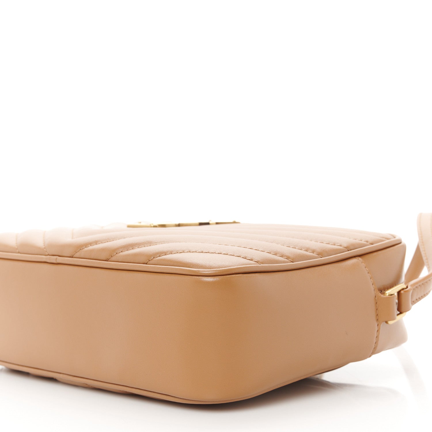 Saint Laurent Calfskin Matelasse Monogram Lou Camera Bag Cinnamon 10 of 11