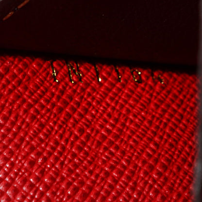 Louis Vuitton Damier Ebene Josephine Wallet Red 7 of 7