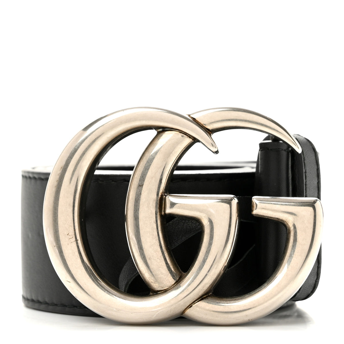Gucci Calfskin Double G 40mm Belt 80 32 Black 1 of 6