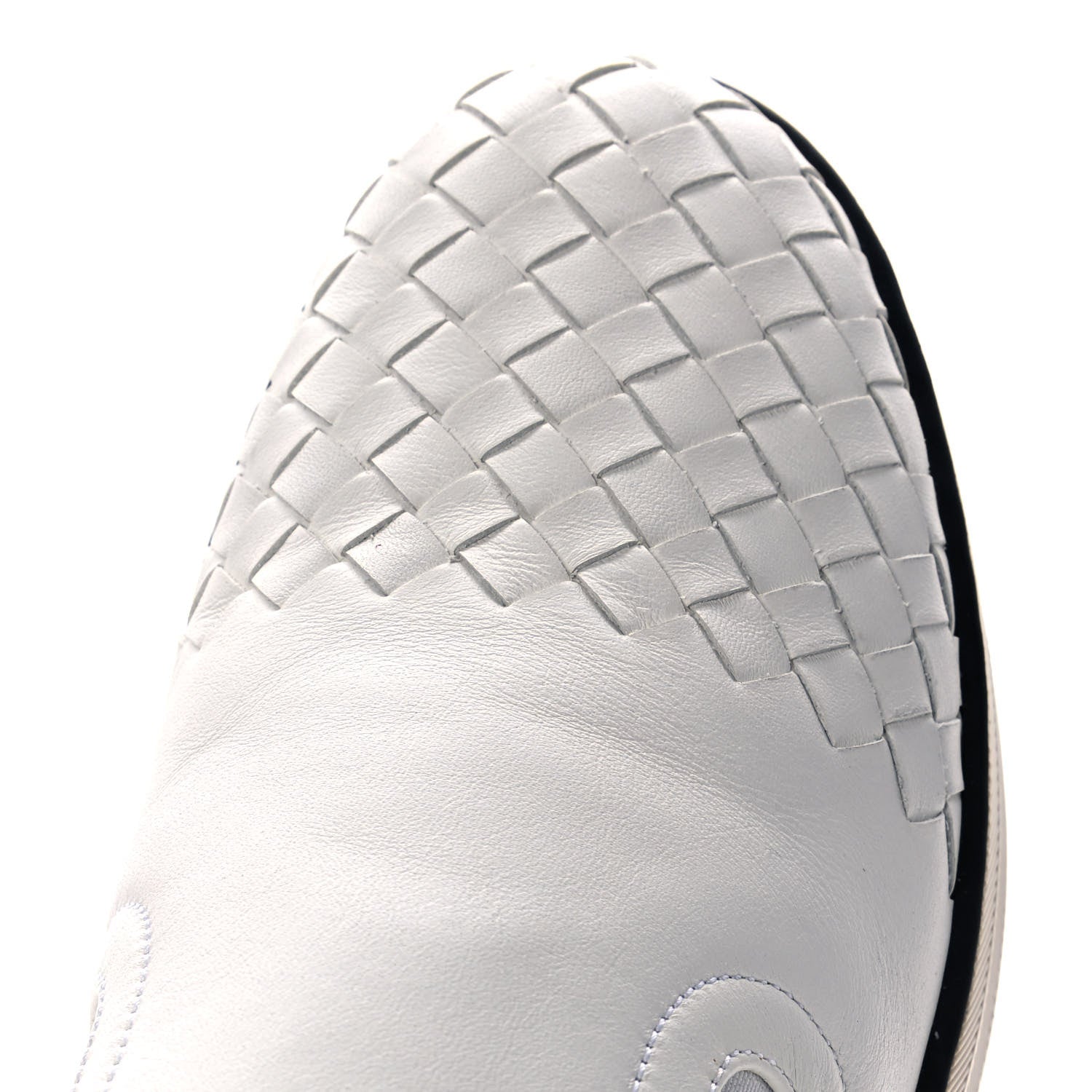 Bottega Veneta Nappa Intrecciato Slip On Sneakers 39.5 White 11 of 11