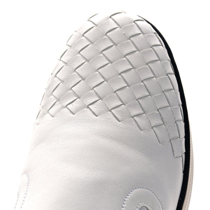 Bottega Veneta Nappa Intrecciato Slip On Sneakers 39.5 White 11 of 11